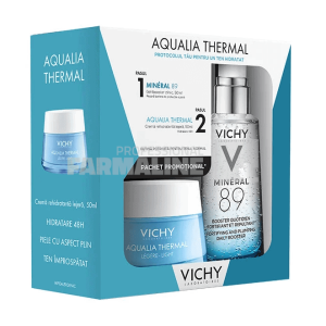 Vichy Pachet Aqualia Thermale Crema lejera ten normal-mixt 50 ml + Mineral 89 Gel Booster 50 ml