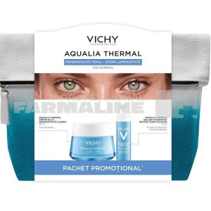 Vichy Trusa Aqualia Thermal Legere Crema hidratanta ten normal 50 ml + Aqualia Thermal Balsam hidratant pentru zona ochilor cu efect revigorant 15 ml