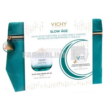 Vichy Trusa Xmas Slow Age Crema de zi SPF30 50 ml + Crema de noapte/masca efect racoritor 15 ml