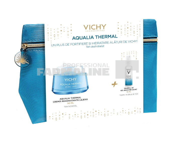 Vichy Trusa Xmax Aqualia Thermal Crema Rehidratanta lejera pentru ten normal 50 ml + Mineral 89 Gel Booster 10 ml 1 Vichy Trusa Xmax Aqualia Thermal Crema Rehidratanta lejera pentru ten normal 50 ml + Mineral 89 Gel Booster 10 ml