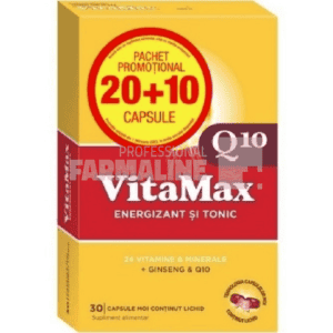 Vitamax Q10 30 capsule Pachet promotional 20 + 10 capsule