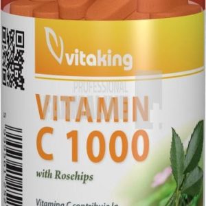 Vitamina C 1000 mg Lamaie cu macese si acerola 100 comprimate