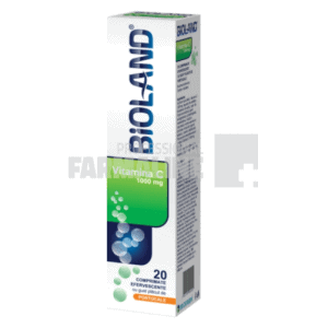 Vitamina C 1000 mg cu aroma de portocale 20 comprimate efervescente