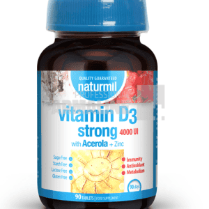 Vitamina D3 Strong 4000U.I 90 capsule gelatinoase moi