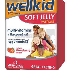 Well Kids Soft Jelly capsuni 30 bucati