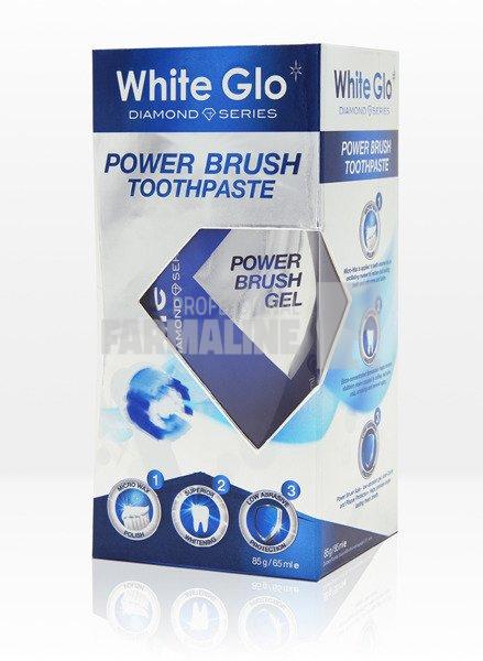 White Glo Diamond Power Brush - Pasta de Dinti 1 White Glo Diamond Power Brush Pasta de dinti pentru periuta electrica 60 ml