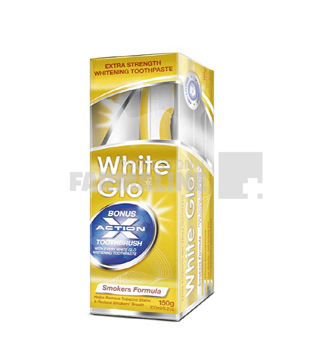 White Glo Smokers Formula Pasta de dinti 100 ml 1 White Glo Smokers Formula Pasta de dinti 100 ml