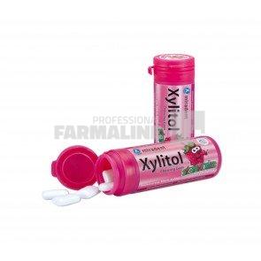 Xylitol Chewing Gum Kids Capsuni 30 pastile