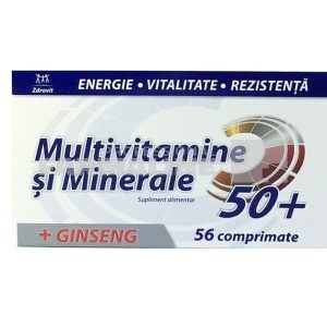 Zdrovit Multivitamine + Minerale cu Ginseng 50+ 56 comprimate