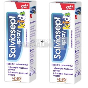 Zdrovit Salviasept Kids Spray 2 ani+ 20 ml 1 + 1 Cadou