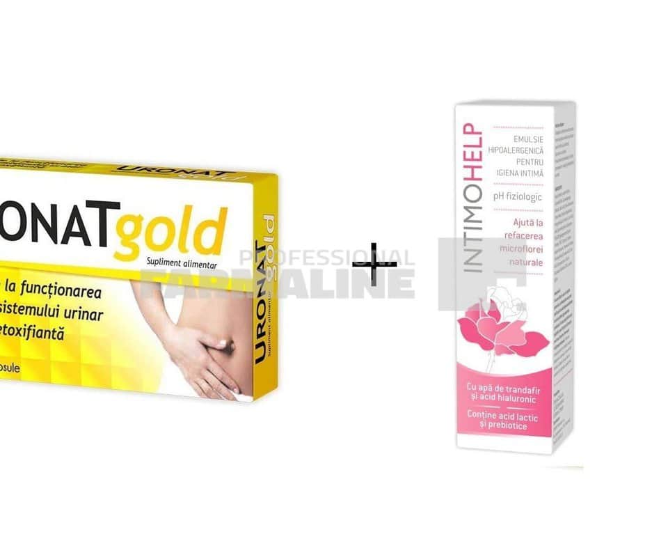 Zdrovit Uronat Gold 15 capsule + Emulsie hipoalergenica pentru igiena intima 400 ml 1 Zdrovit Uronat Gold 15 capsule + Emulsie hipoalergenica pentru igiena intima 400 ml