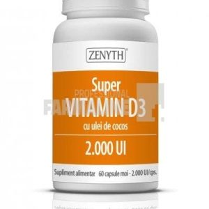 Zenyth Super Vitamin D3 cu ulei de cocos 60 capsule