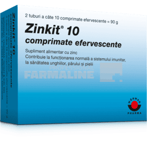 Zinkit 10 mg 20 comprimate efervescente