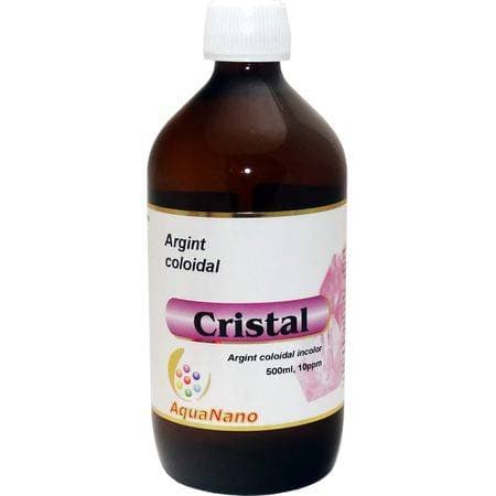ARGINT COLOIDAL CRISTAL (incolor) AQUANANO 10ppm 500ml