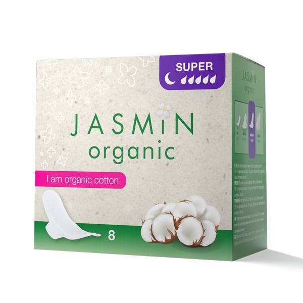 Absorbante de noapte cu bumbac organic si aripioare