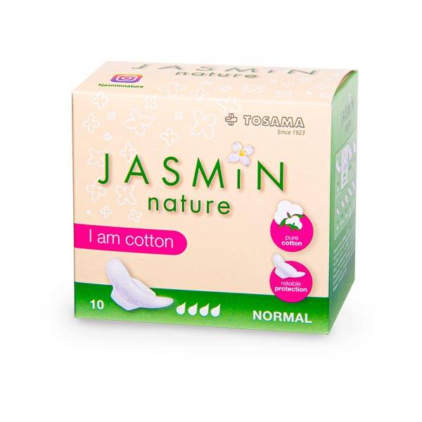 Absorbante de zi cu bumbac si aripioare 10 buc (4 picaturi) Jasmin Nature