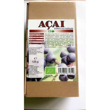 Acai liofilizat pudra eco-bio 125g