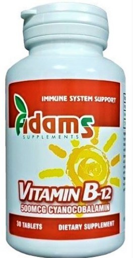 Adams Vision Vitamina B12 500mcg - 90 Tablete