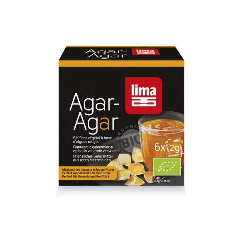Agar agar pudra bio 6x2g - Lima
