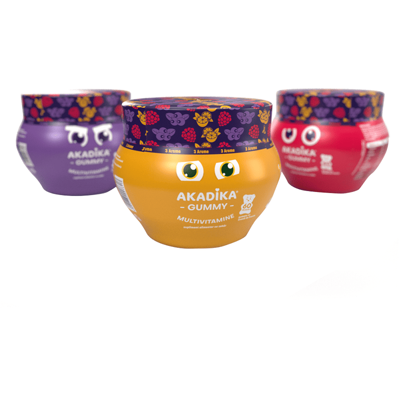 Akadika gummy multivitamine 3 arome