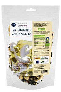 Alge marine cu shiitake raw