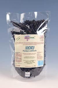 Alge nori maruntite-flakes (Porphyra umbilicalis) raw eco-bio 100g Algamar