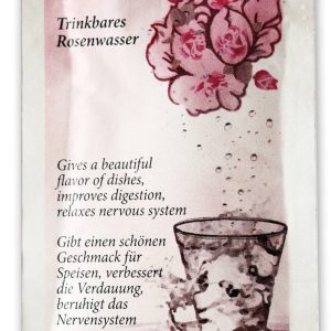 Apa de trandafir pentru baut in pliculete eco-bio 11ml - Armina