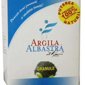 Argila albastra de Raciu - granule 500g - ARGILA ALBASTRA - ROMCOS