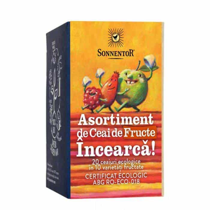 Asortiment de ceai de fructe
