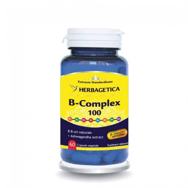 B Complex 100 - Herbagetica 60 capsule
