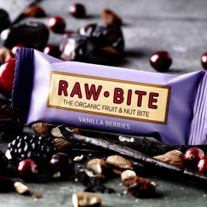 BATON VANILLA BERRIES - FRUCTE DE PADURE SI VANILIE 50g - RAW BITE