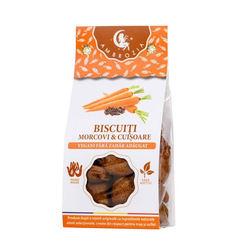 BISCUITI VEGANI CU MORCOVI SI CUISOARE