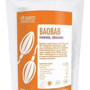 Baobab pulbere eco-bio 100g Dragon Superfoods