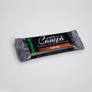 Baton raw bio cu seminte de canepa si cacao 48g CANAH