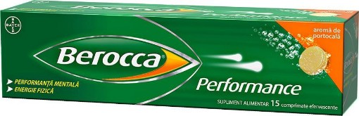 Berocca Performance multivitamine - 15 comprimate efervescente Bayer