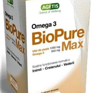 BioPure Max Omega-3 1250mg - 30 capsule gelatinoase Agetis