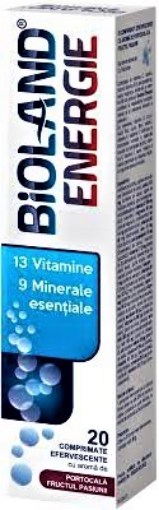 Bioland Energie - 20 comprimate efervescente Biofarm
