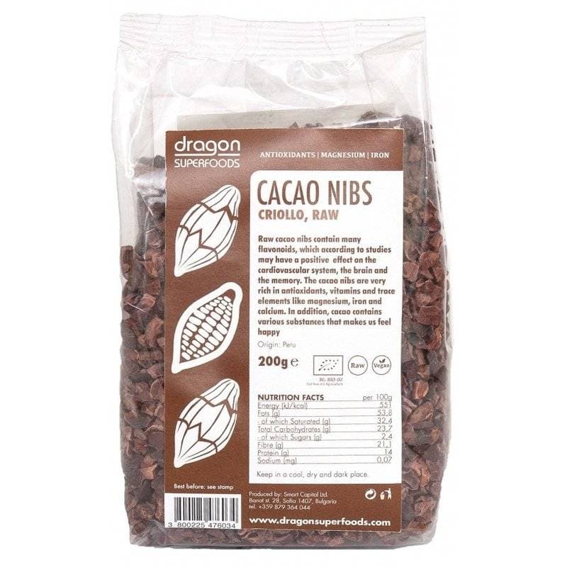 CACAO NIBS BIO 200g - Dragon Superfoods