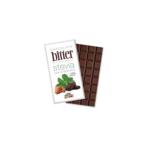 CIOCOLATA 72% CACAO CU MIGDALE SI STEVIE 100g - Sole