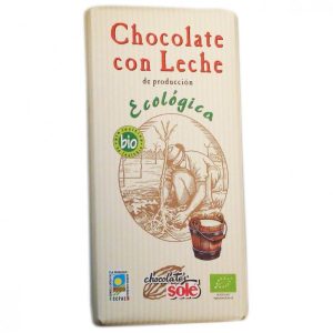 CIOCOLATA CU LAPTE BIO 100g - Sole