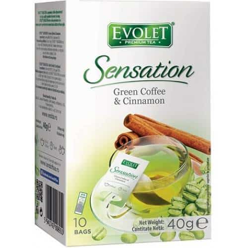 Cafea verde cu scortisoara Evolet 10dz - Vedda
