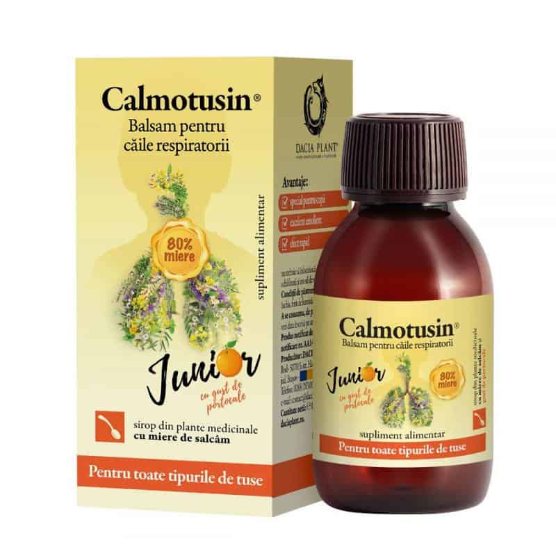 Calmotusin junior sirop cu aroma de portocale
