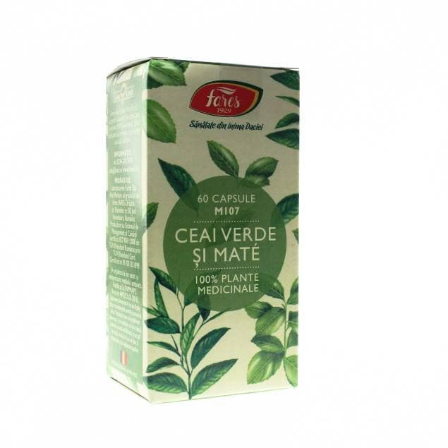 Ceai verde si mate 60cps - Fares