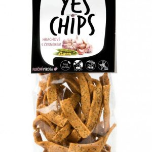 Chips vegan de naut si usturoi 80g - Yes Chips