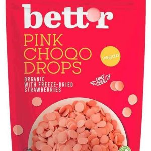 Choco drops roz - fulgi de ciocolata roz