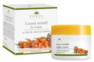 Crema Antirid de noapte cu ulei de catina si masline 50 ml - Cosmetic plant