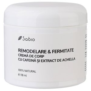 Crema de corp REMODELARE si FERMITATE cu cafeina si acmella – 118ml - Sabio