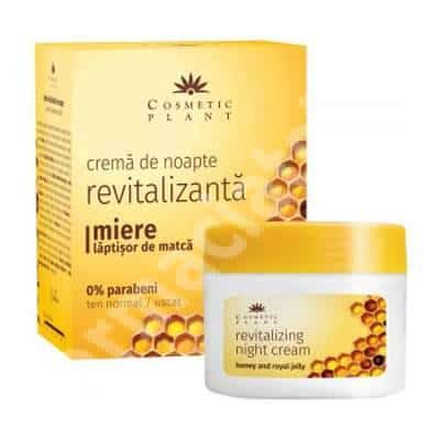 Crema de noapte revitalizanta cu miere si laptisor de matca 50 ml - Cosmetic Plant