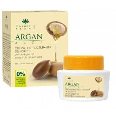 Crema restructuranta de noapte cu ulei de argan 50ml - Cosmetic plant