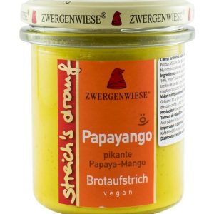 Crema tartinabila vegetala cu papaya picanta si mango